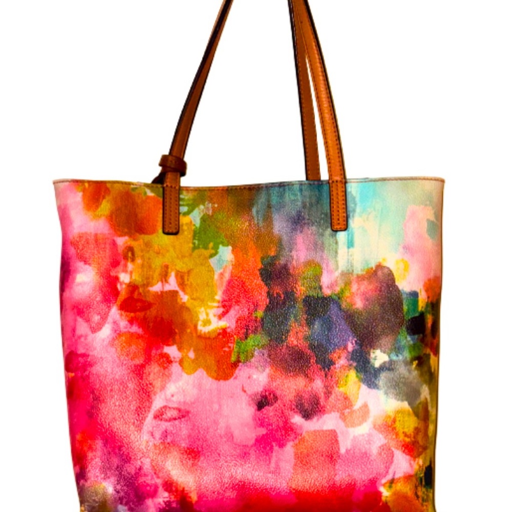 EUC TORY BURCH WATERCOLOR TOTE